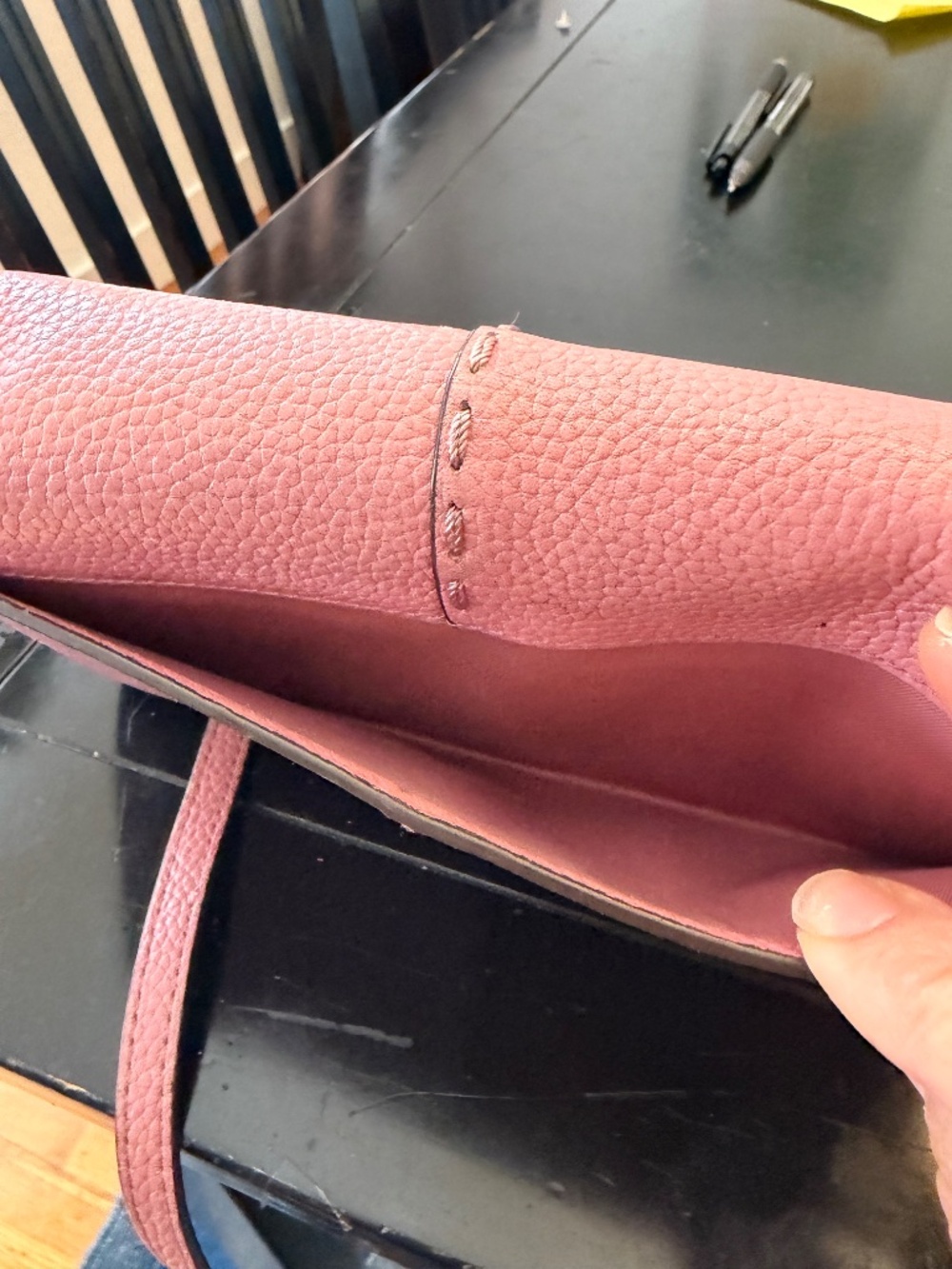 Tory Burch Wallet-style purse, pale pink - Picture 4 of 7